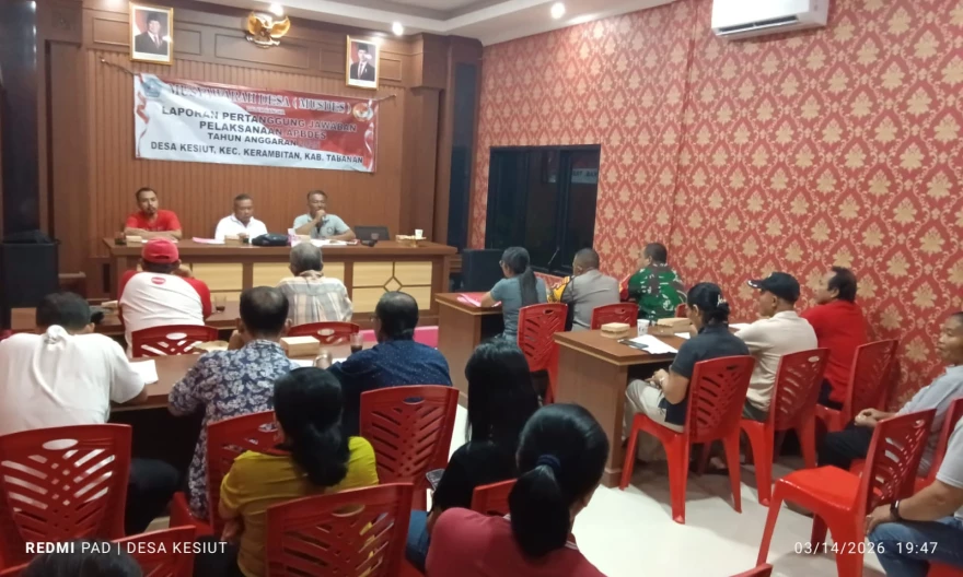 Musdes Pertanggungjawaban APBDes Tahun 2025