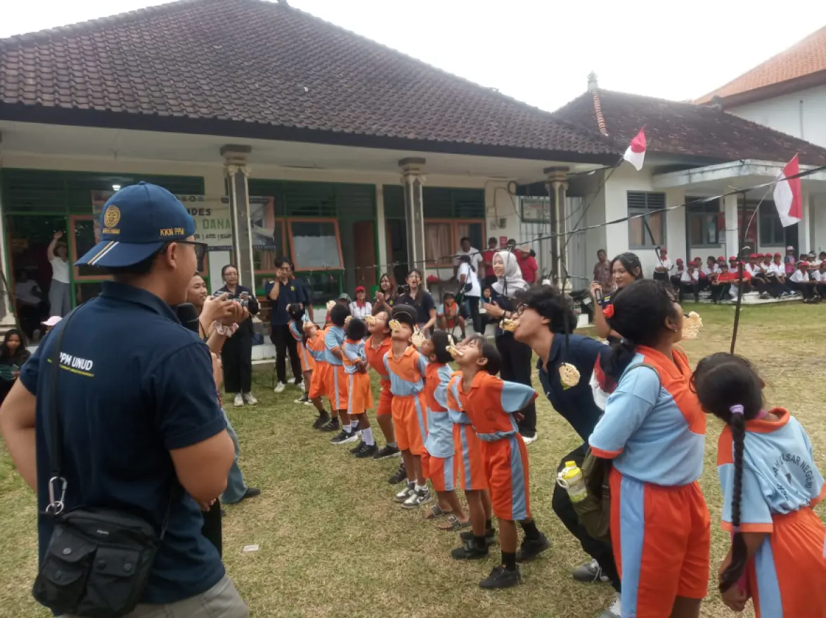 Semarak HUT ke-81 Kemerdekaan Republik Indonesia dan Perpisahan Mahasiswa KKN Universitas Udayana