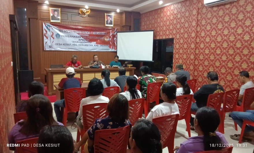 Musyawarah Desa Dalam Rangka Pembahasan dan Penyusunan APBDes Tahun Anggaran 2026