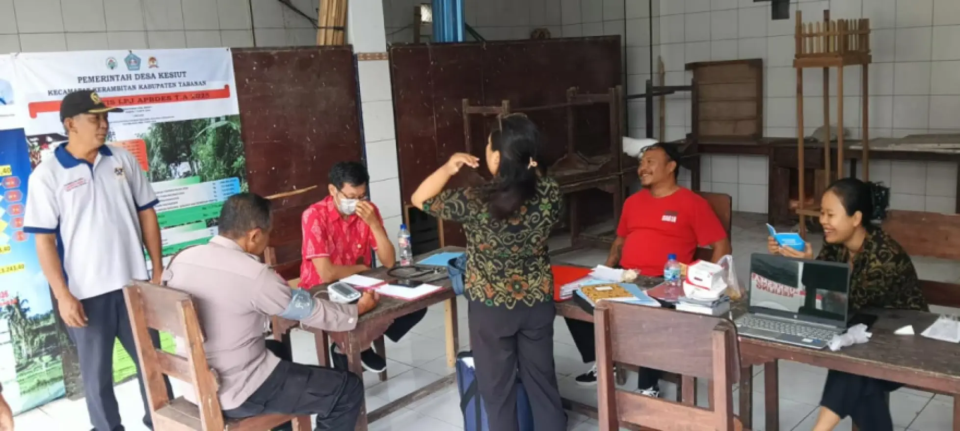 Kegiatan Puskesmas Keliling (Pusling) Puskesmas Kerambitan I di Desa Kesiut